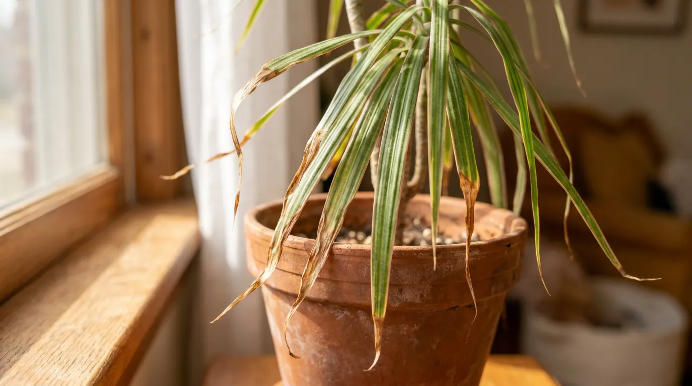 Dlaczego dracena ma suche końcówki? Przyczyny i ratunek